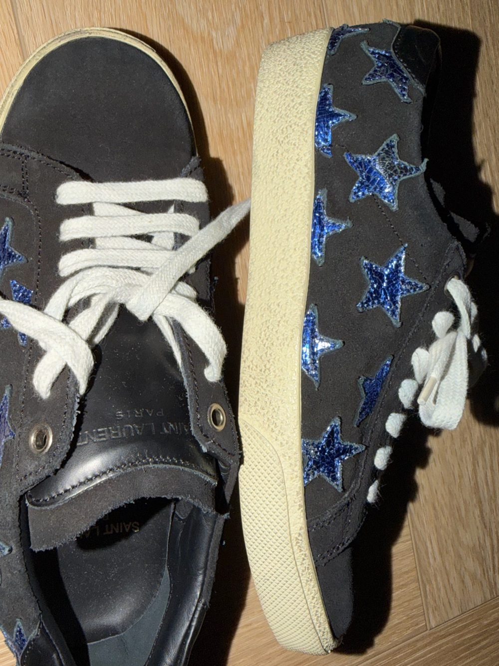 Authentic Saint Laurent ysl stars shoes Sneakers women’s 5.5 new never used $935 - Picture 7 of 7